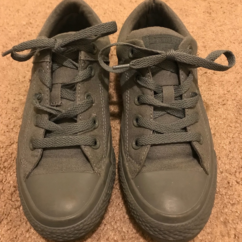 All grey converse all stars